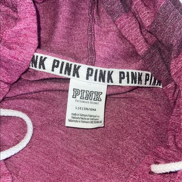 Victoria's Secret Pink 3/4 Sleeve‎ Hoodie Sweatshirt  Large - Picture 2 of 8